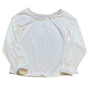 Patagonia Capilene Lightweight White Long-Sleeve Shirt Womens Size S Polyester M